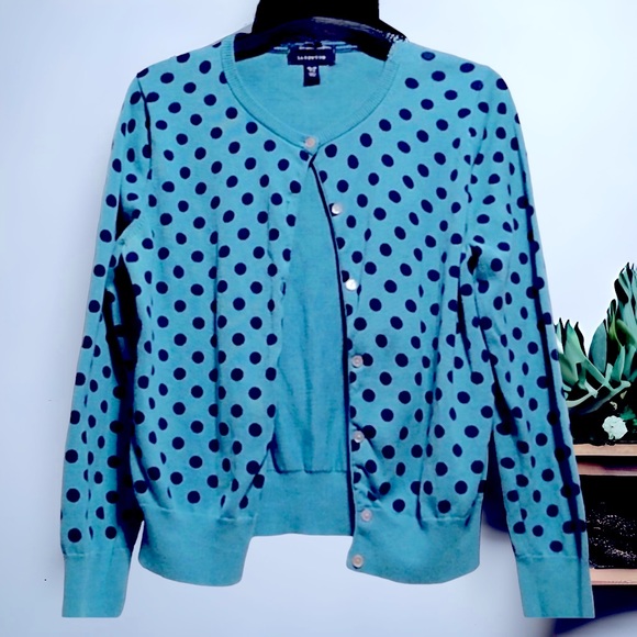 COPY - Lands’ End Polka Dot sweater, XS - Picture 2 of 8